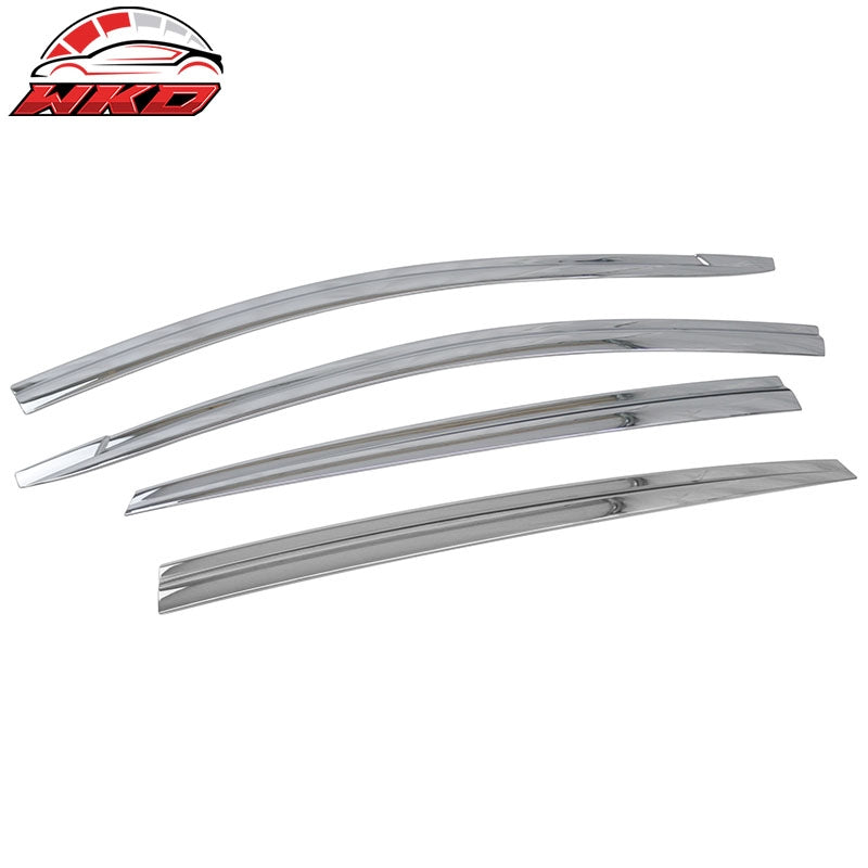 Wholesale 17-22 Hyundai Ioniq Window Visors ABS Chrome Sun Rain Guard Deflector 6PCS - Wikond Auto
