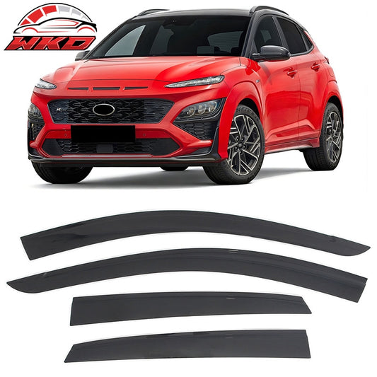 Wholesale 18-23 Hyundai Kona & Kona Electric Low Profile Style Tape-on Window Visors - Wikond Auto