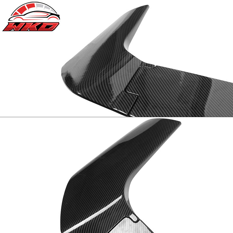 For 22-24 Hyundai Ioniq 5 Carbon Fiber Print IKON Rear Roof Spoiler Wing ABS 3PC