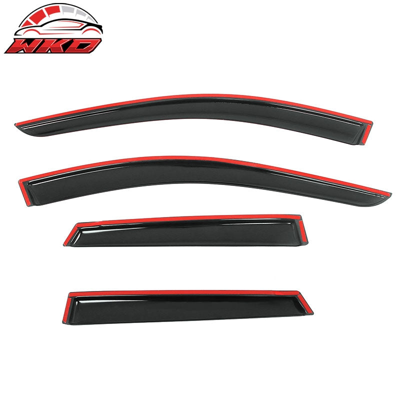 Fits 22-26 Hyundai Santa Cruz Tape on Window Visors Vent Rain Sun Wind Guards
