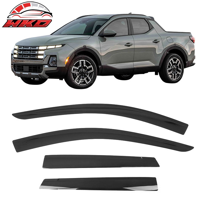 Wholesale 22-26 Hyundai Santa Cruz Low Profile Style Tape on Window Visors Deflector
