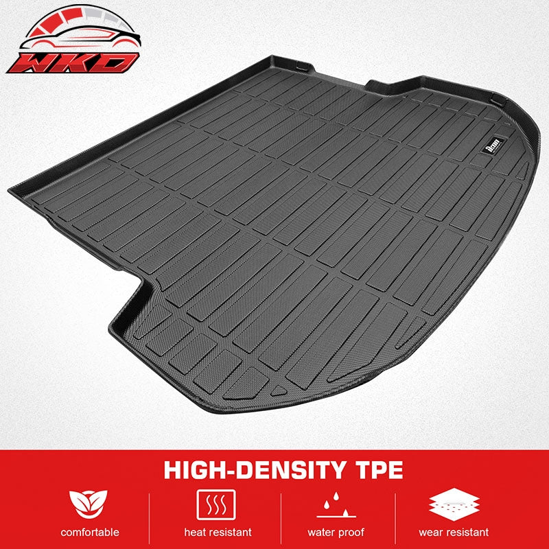 Wholesale 21-23 Hyundai Santa Fe 3D TPE Trunk Mat Cargo Liner Pad + Gray Cargo Cover - Wikond Auto