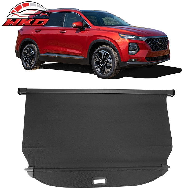 Wholesale 19-23 Hyundai Santa Fe Retractable Rear Cargo Cover Carbon Fiber Texture - Wikond Auto