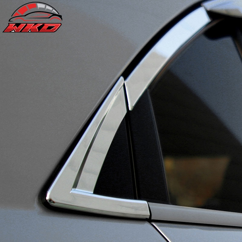 Fits 2008-2010 Hyundai Sonata C Pillar Molding Trim Garnish Chrome ABS 2PCS Set