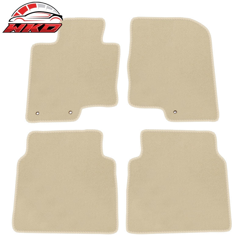 Wholesale 11-14 Hyundai Sonata 4PC Car Floor Mats Liner Front Rear Nylon Beige Carpet