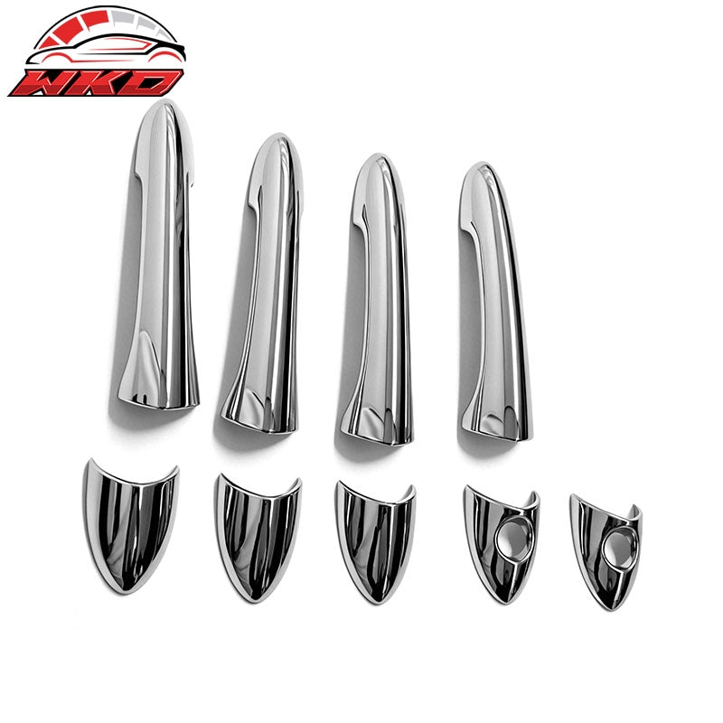 Fits 11-14 Hyundai Sonata GLS/SE Chrome ABS Door Handle Covers 1 or 2 Key Holes