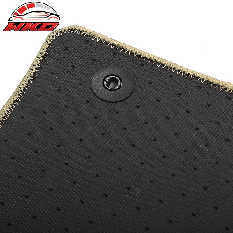 Fits 20-26 Hyundai Sonata 21-26 Kia K5 Anti-Slip Floor Mats Carpet Nylon - Beige