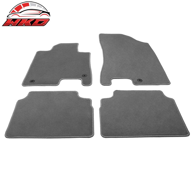 Fits 20-26 Hyundai Sonata 21-26 Kia K5 Anti-Slip Floor Mats Carpet Nylon - Gray