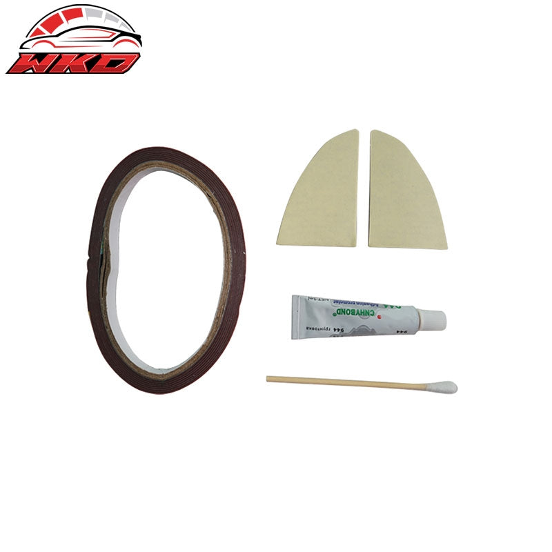 Fits 18-19 Hyundai Sonata OE Style Unpainted Black Rear Trunk Spoiler Wing ABS