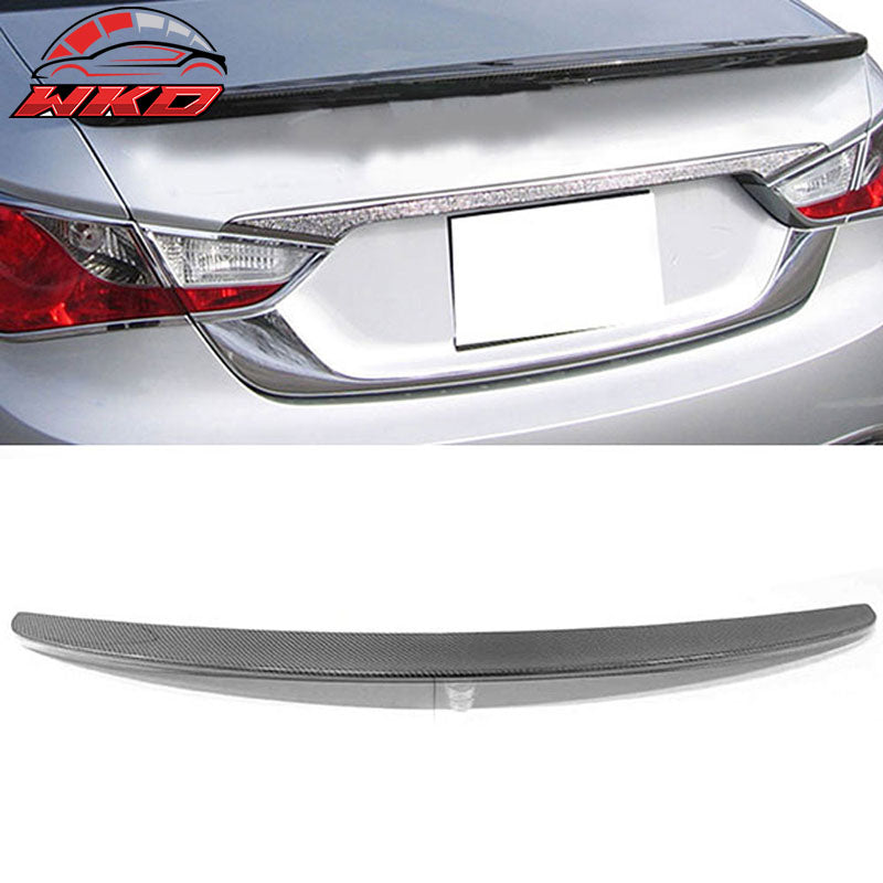 Fits 11-14 Hyundai Sonata OE Factory Style Trunk Spoiler - Matte Carbon Fiber