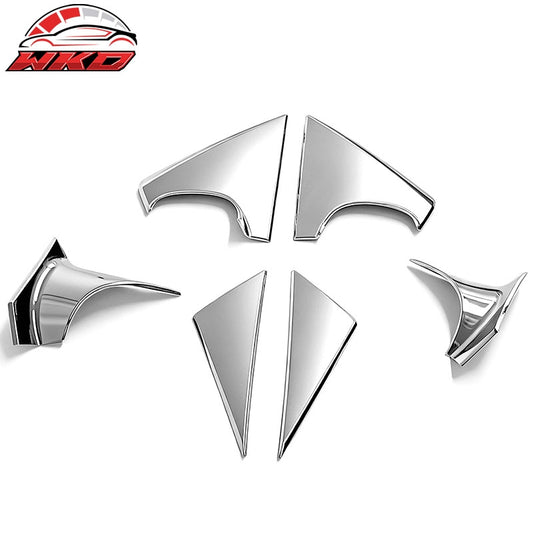 Wholesale 10-15 Hyundai Tucson LH RH Side Rear View Mirror Bracket Covers ABS Chrome - Wikond Auto