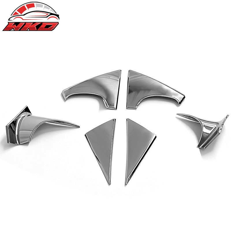 Fits 10-15 Hyundai Tucson LH RH Side Rear View Mirror Bracket Covers ABS Chrome