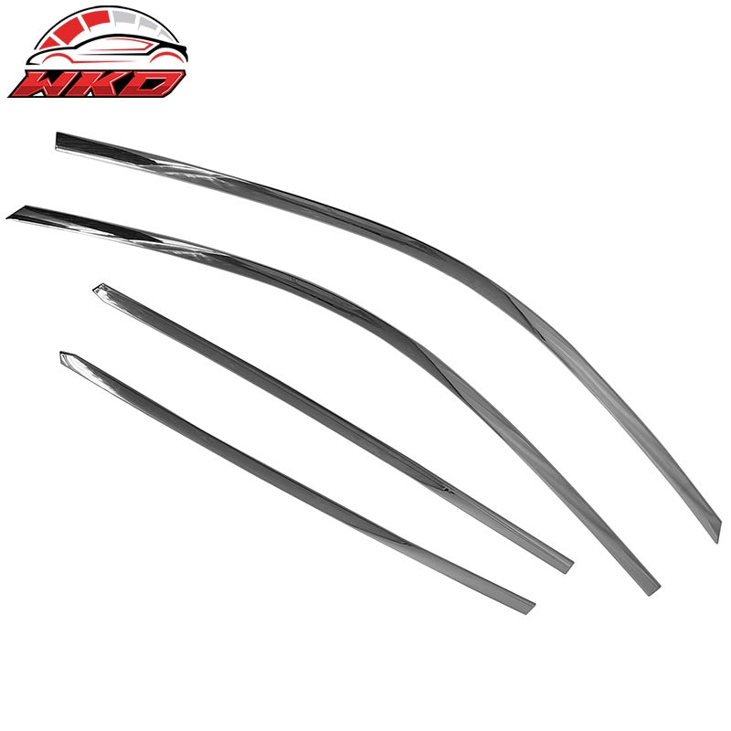 Fits 05-09 Hyundai Tucson Window Visors Vent Rain Sun Guards Deflectors Chrome