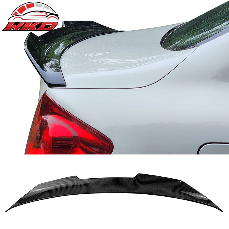 Wholesale 09-15 INFINITI G37 G25 Q40 Trunk Spoiler Carbon Fiber Print PSM Style ABS