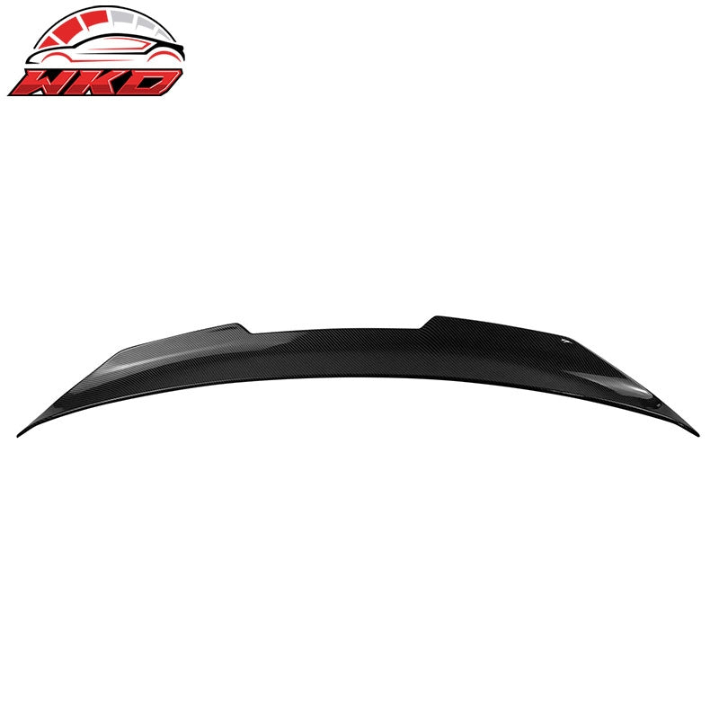 Fits 09-15 INFINITI G37 G25 Q40 Trunk Spoiler Carbon Fiber Print PSM Style ABS
