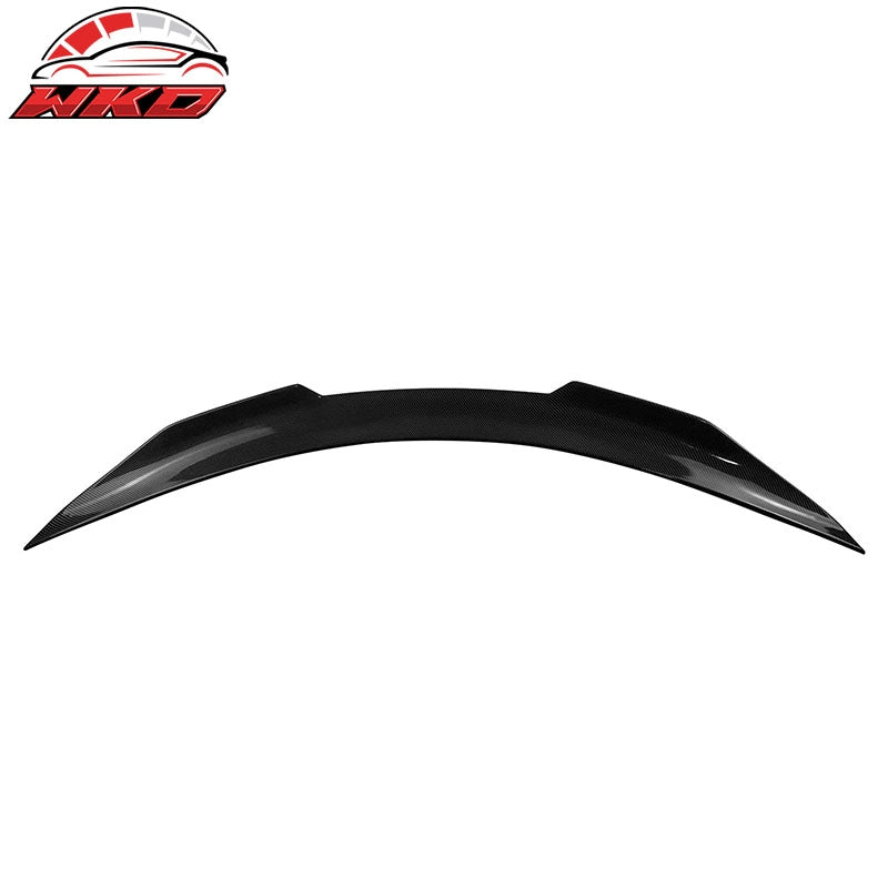 Fits 08-13 INFINITI G37 14-15 Q60 Trunk Spoiler Carbon Fiber Print PSM Style ABS