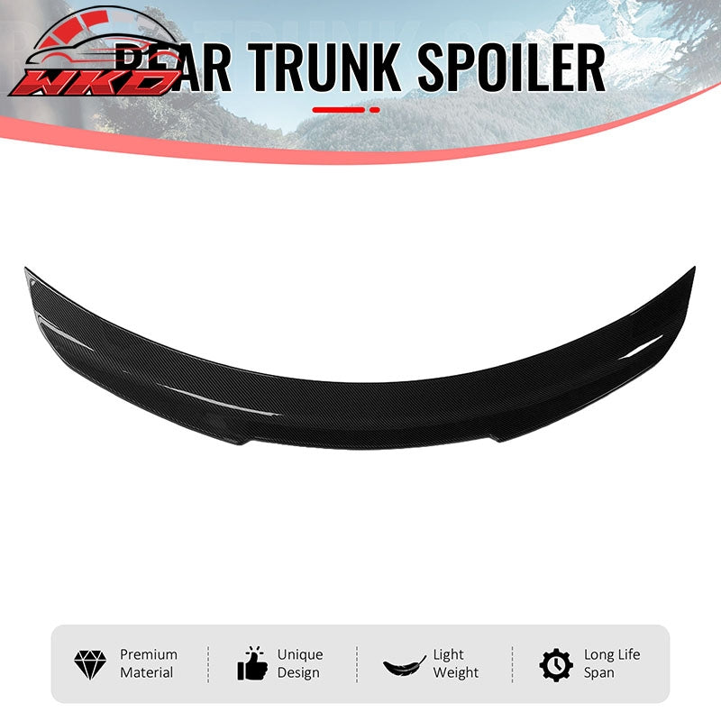 Wholesale 17-22 INFINITI Q60 Trunk Spoiler Carbon Fiber Print PSM Style Rear Wing ABS - Wikond Auto