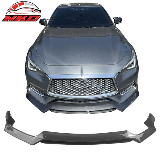Wholesale 17-22 INFINITI Q60 V37 RS JDM Style Front Bumper Lip Carbon Fiber Print 3PC - Wikond Auto