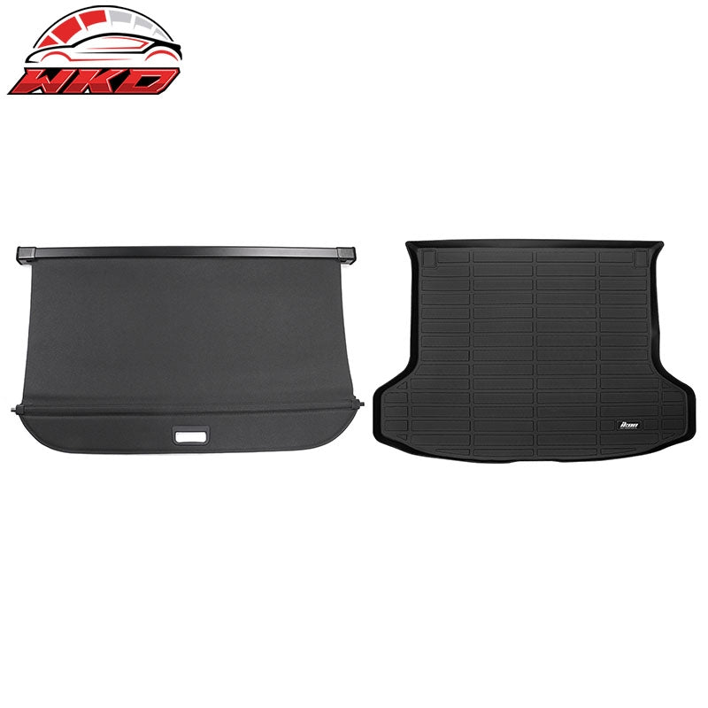 Wholesale 19-25 INFINITI QX50 3D TPE Rear Trunk Mat Cargo Liner Pad + Cargo Cover - Wikond Auto
