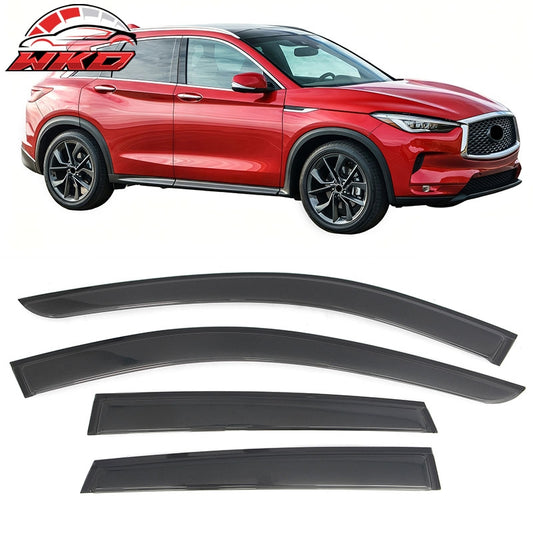 Wholesale 19-25 INFINITI QX50 Tape-on Window Visors Vent Rain Sun Guard Deflectors - Wikond Auto