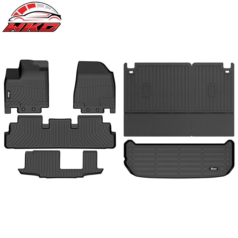 Fits 22-26 INFINITI QX60 7 Seats TPE Waterproof 3D Backrest + Floor + Trunk Mats
