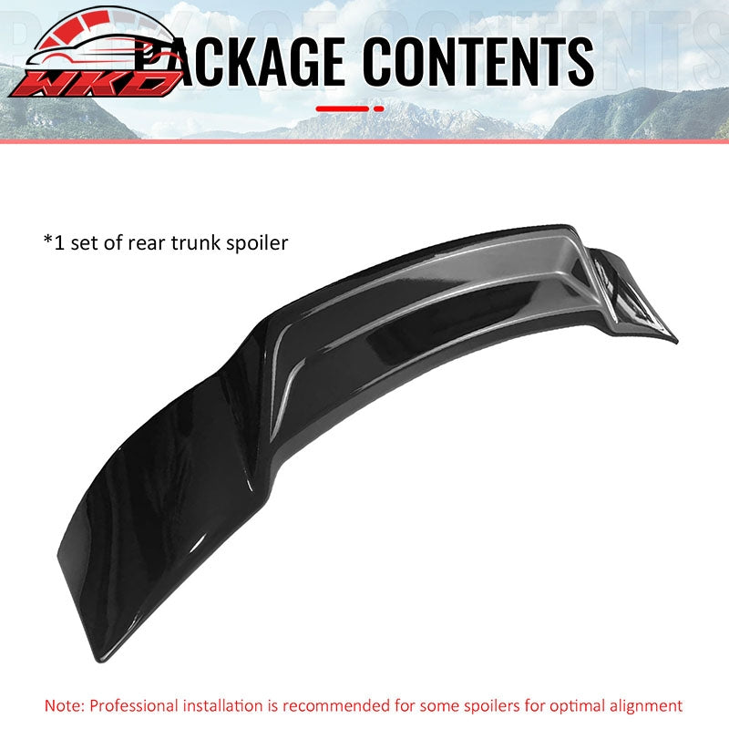 Fits 14-20 IS200t IS250 IS300 IS350 4DR Trunk Spoiler Gloss Black R Style ABS