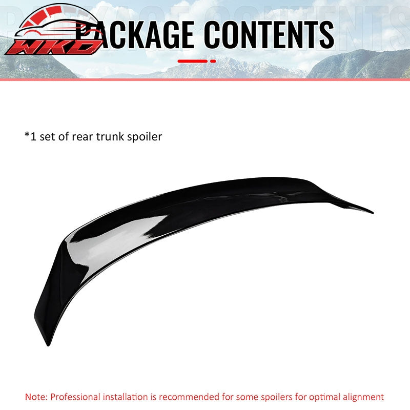 Fits 14-20 IS200t IS250 IS300 IS350 4DR Trunk Spoiler Gloss Black AR Style ABS
