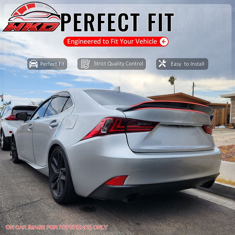 Fits 14-20 IS200t IS250 IS350 4DR Trunk Spoiler Carbon Fiber Print AR Style ABS