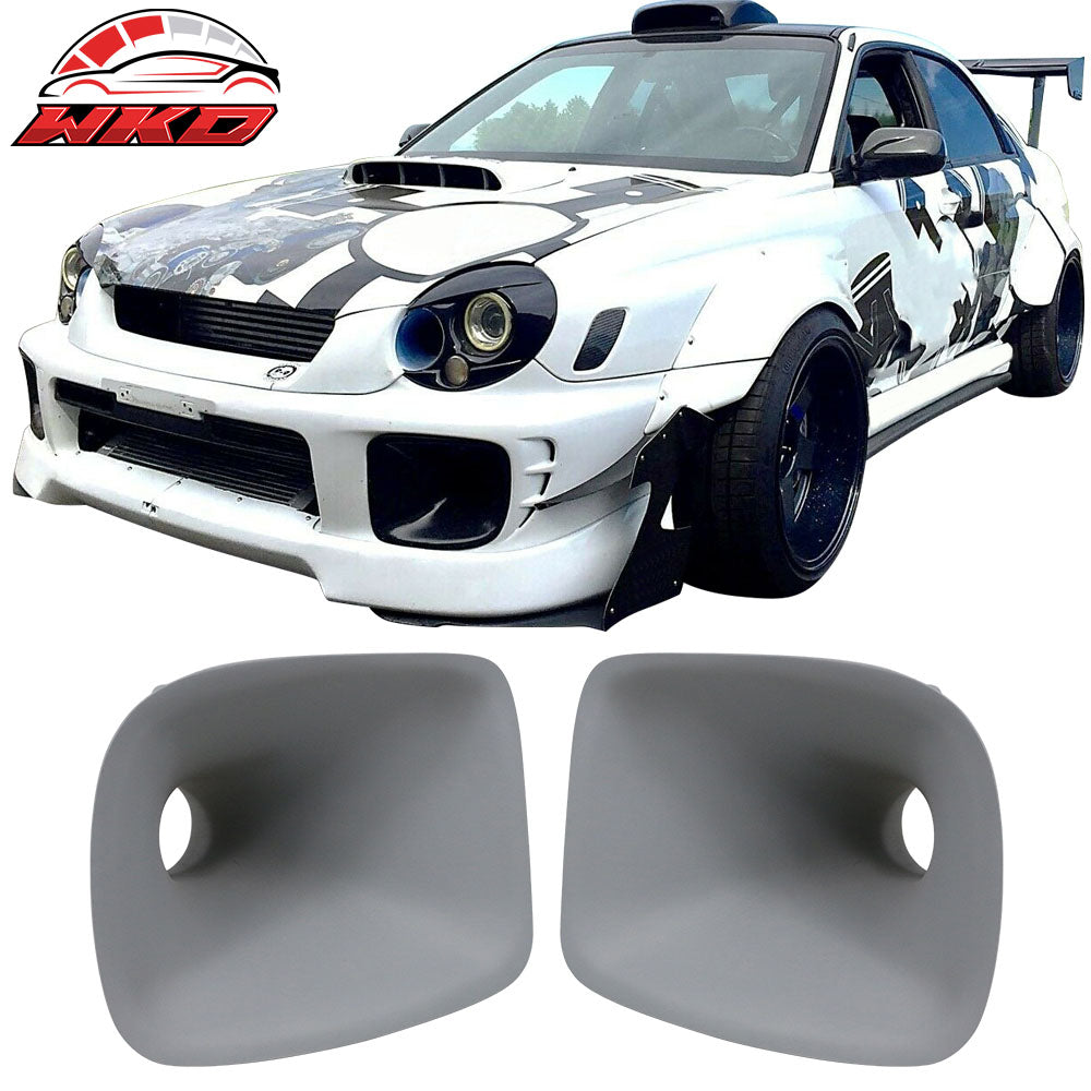 Fits 02-03 Subaru Impreza WRX STi Bumper Foglight Brake Cooling Ducts FRP