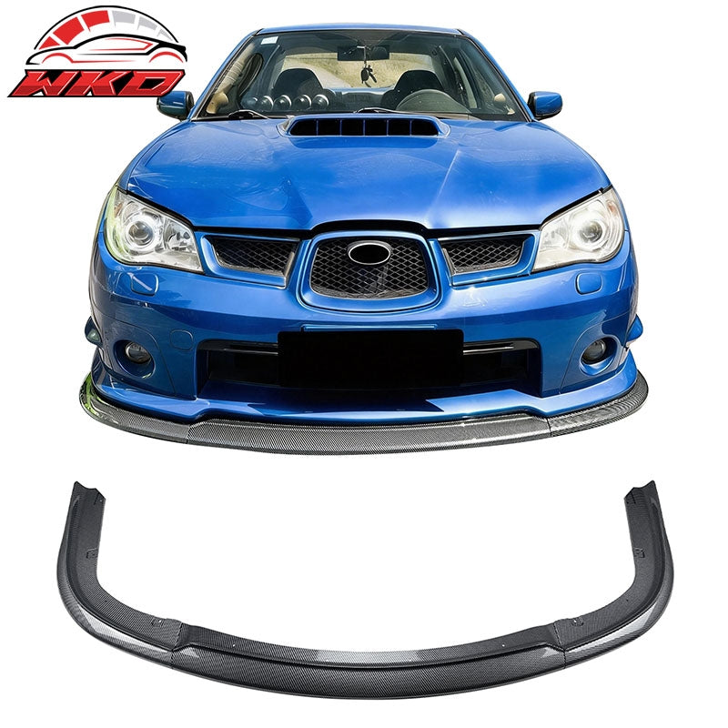 Wholesale 06-07 Impreza WRX STI Front Bumper Lip Chin Splitter PP Carbon Fiber Print