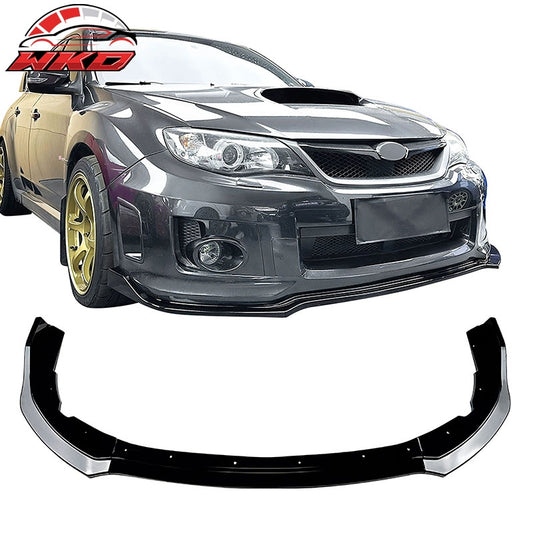 Wholesale 11-14 Impreza WRX STI IKON Front Bumper Lip Chin Splitter PP Gloss Black - Wikond Auto