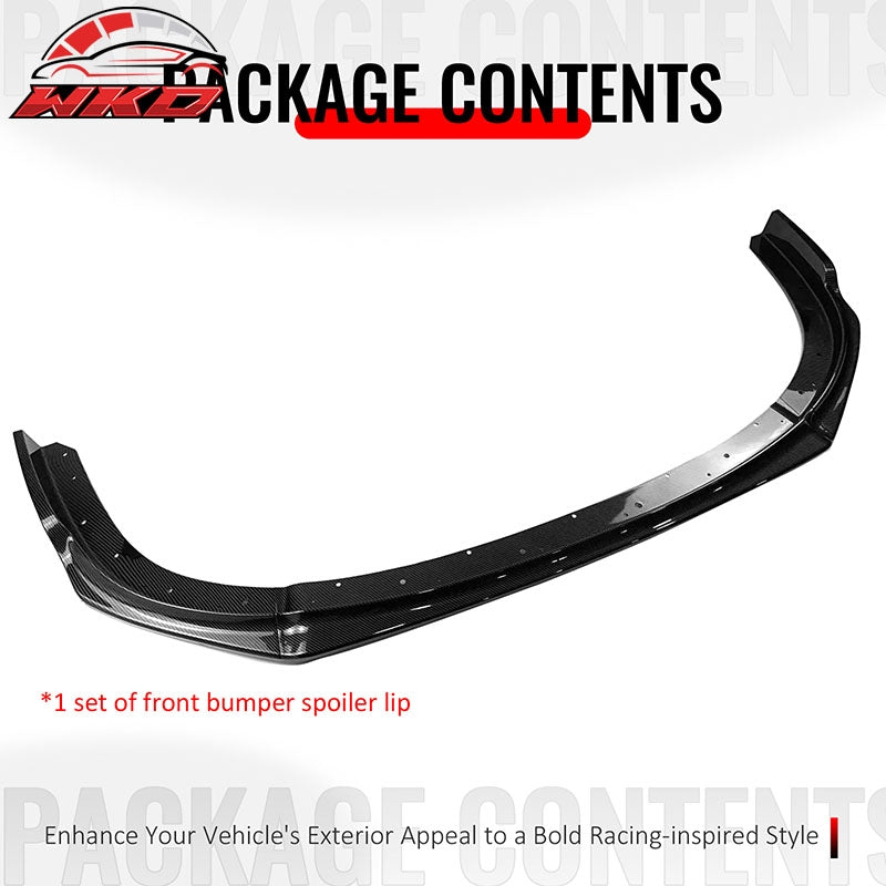 Wholesale 08-10 Impreza WRX STI IKON Front Bumper Lip Chin Spoiler Carbon Fiber Print - Wikond Auto