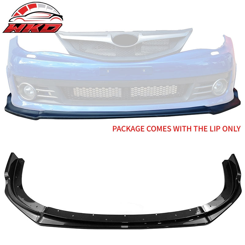 Wholesale 08-10 Impreza WRX STI IKON Front Bumper Lip Chin Spoiler Carbon Fiber Print - Wikond Auto