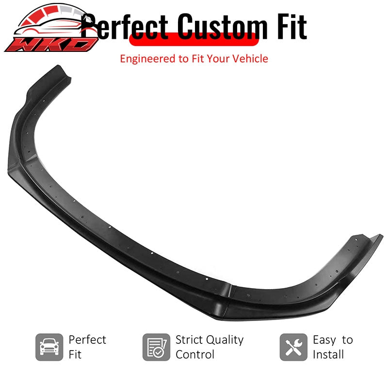 Wholesale 08-10 Impreza WRX STI IKON Front Bumper Lip Chin Spoiler Matte Black PP - Wikond Auto