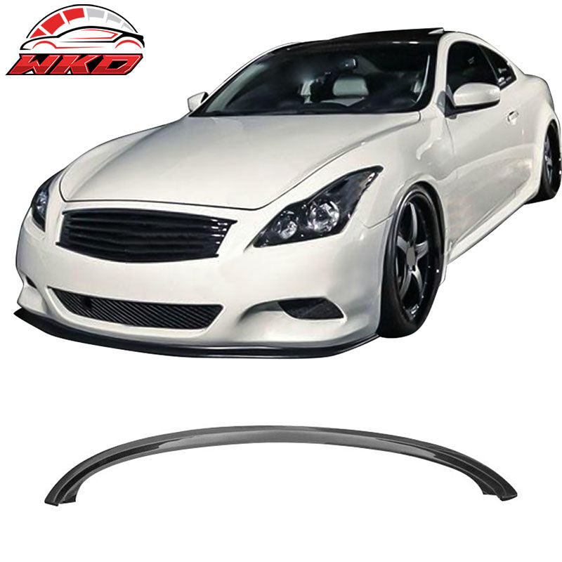 Fits 08-14 Infiniti G37 Coupe ST Style Front Bumper Lip Kit Matte Carbon Fiber