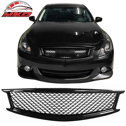 Wholesale 10-15 Infiniti G37 G25 Q40 Sedan Honeycomb Style Upper Grille Gloss Black - Wikond Auto