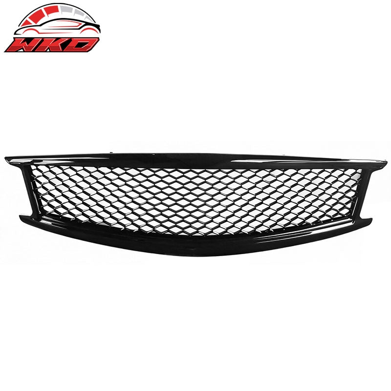 Fits 10-15 Infiniti G37 G25 Q40 Sedan Honeycomb Style Upper Grille Gloss Black