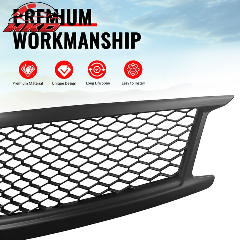 Wholesale 10-15 Infiniti G37 G25 Q40 Sedan Honeycomb Style Upper Grille Matte Black - Wikond Auto