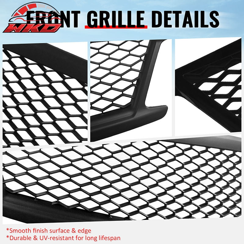 Wholesale 10-15 Infiniti G37 G25 Q40 Sedan Honeycomb Style Upper Grille Matte Black - Wikond Auto