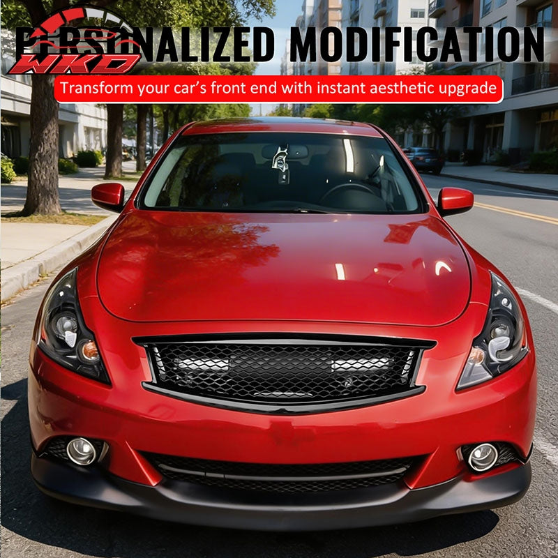 Wholesale 10-15 Infiniti G37 G25 Q40 Sedan Honeycomb Style Upper Grille Matte Black - Wikond Auto