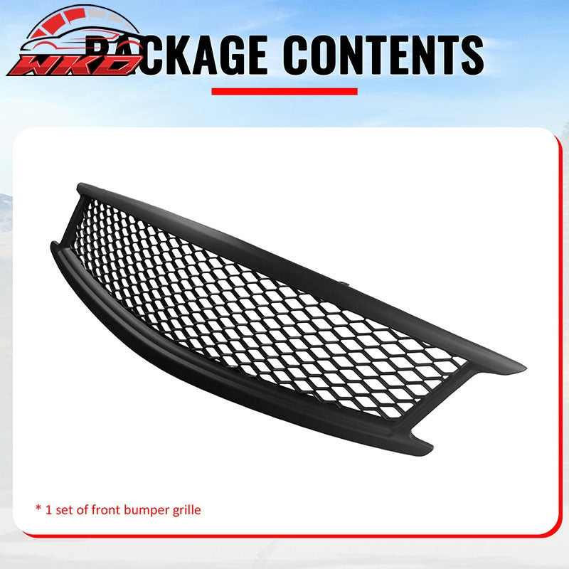 Wholesale 10-15 Infiniti G37 G25 Q40 Sedan Honeycomb Style Upper Grille Matte Black - Wikond Auto