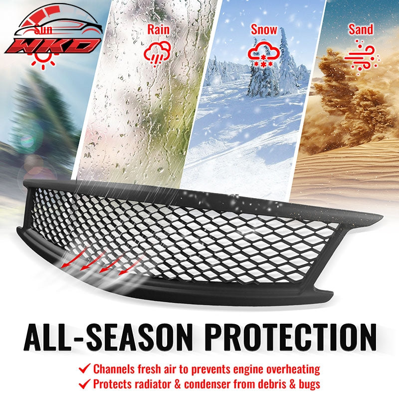 Wholesale 10-15 Infiniti G37 G25 Q40 Sedan Honeycomb Style Upper Grille Matte Black - Wikond Auto