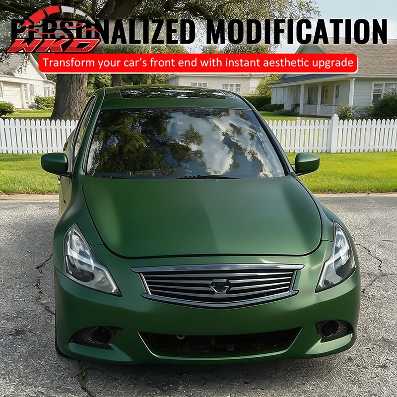 Wholesale 10-15 Infiniti G37 G25 Q40 Sedan OE Style Front Upper Grille Matte Black - Wikond Auto