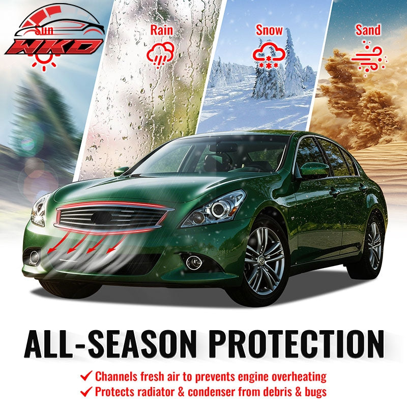 Wholesale 10-15 Infiniti G37 G25 Q40 Sedan OE Style Front Upper Grille Matte Black - Wikond Auto