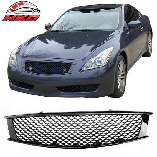 Wholesale 08-15 Infiniti G37 Q60 Coupe Honeycomb Style Upper Grille Gloss Black ABS - Wikond Auto