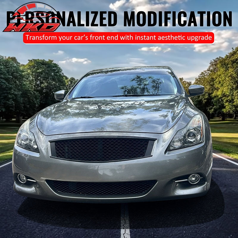Wholesale 08-15 Infiniti G37 Q60 Coupe Honeycomb Style Upper Grille Matte Black ABS - Wikond Auto