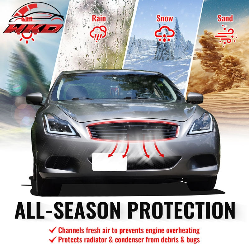 Wholesale 08-15 Infiniti G37 Q60 Coupe OE Style Front Upper Grille Matte Black ABS - Wikond Auto