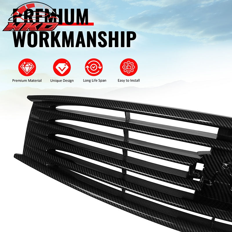 Wholesale 08-15 Infiniti G37 Q60 Coupe OE Style Upper Grille Carbon Fiber Print ABS - Wikond Auto