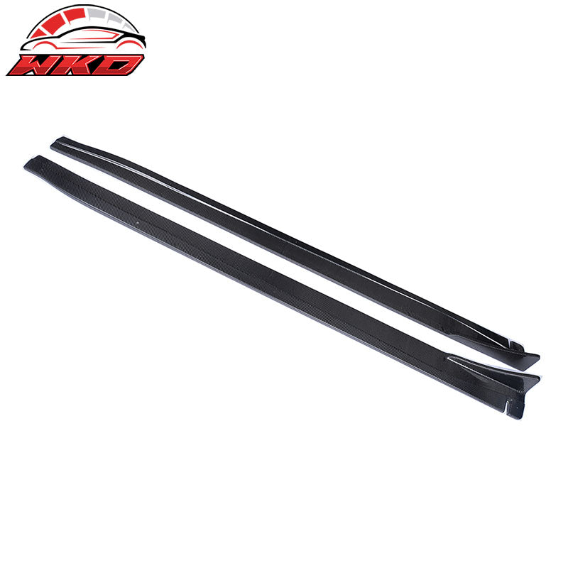 Fit 10-13 Infiniti G37 V36 JC Style 2PC Side Skirts Carbon Fiber
