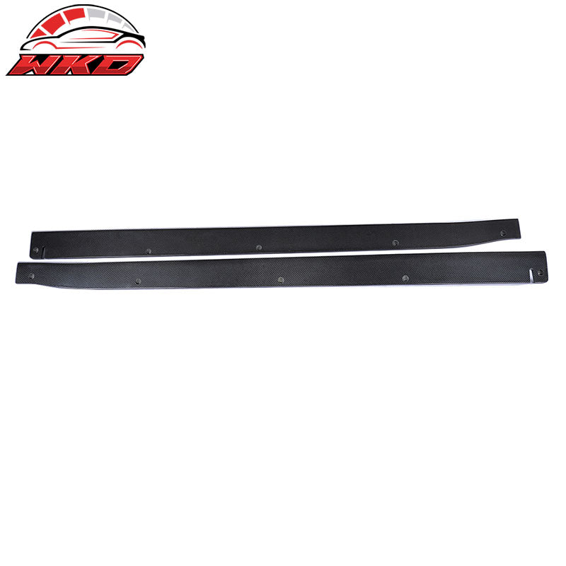 Fit 10-13 Infiniti G37 V36 JC Style 2PC Side Skirts Carbon Fiber